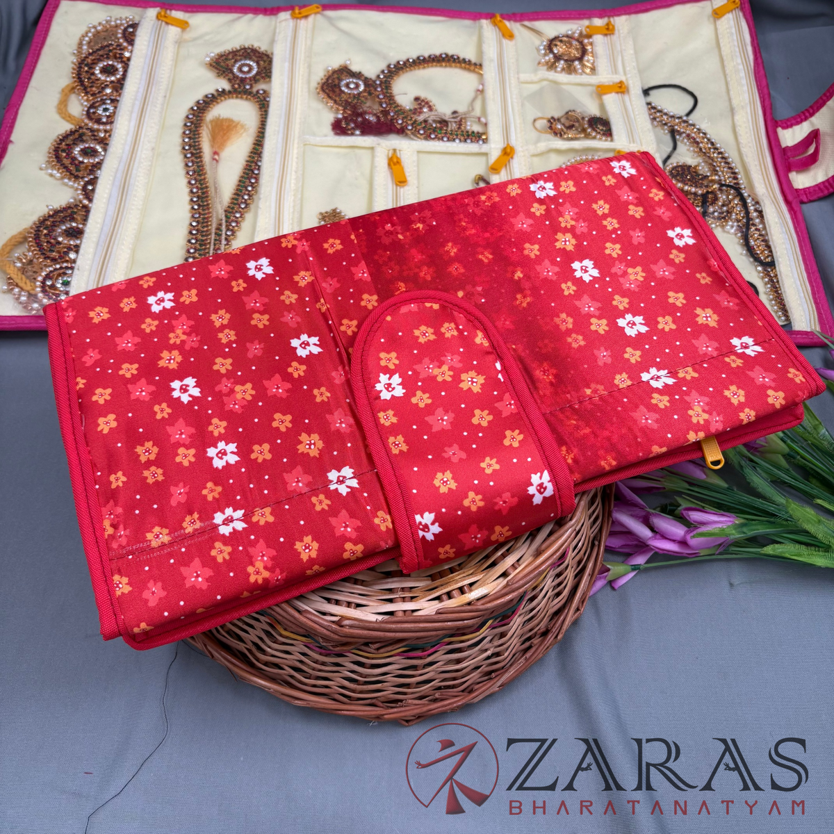 Bharatanatyam Dance Jewellery Bag / Organiser Foldable