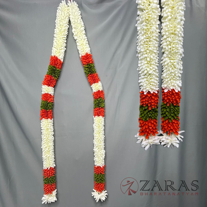 Bharatanatyam Dance Cloth Aandaal Maalai / Haaram – Mixed Colours (Each Side 1 meter / 40 inch Length)