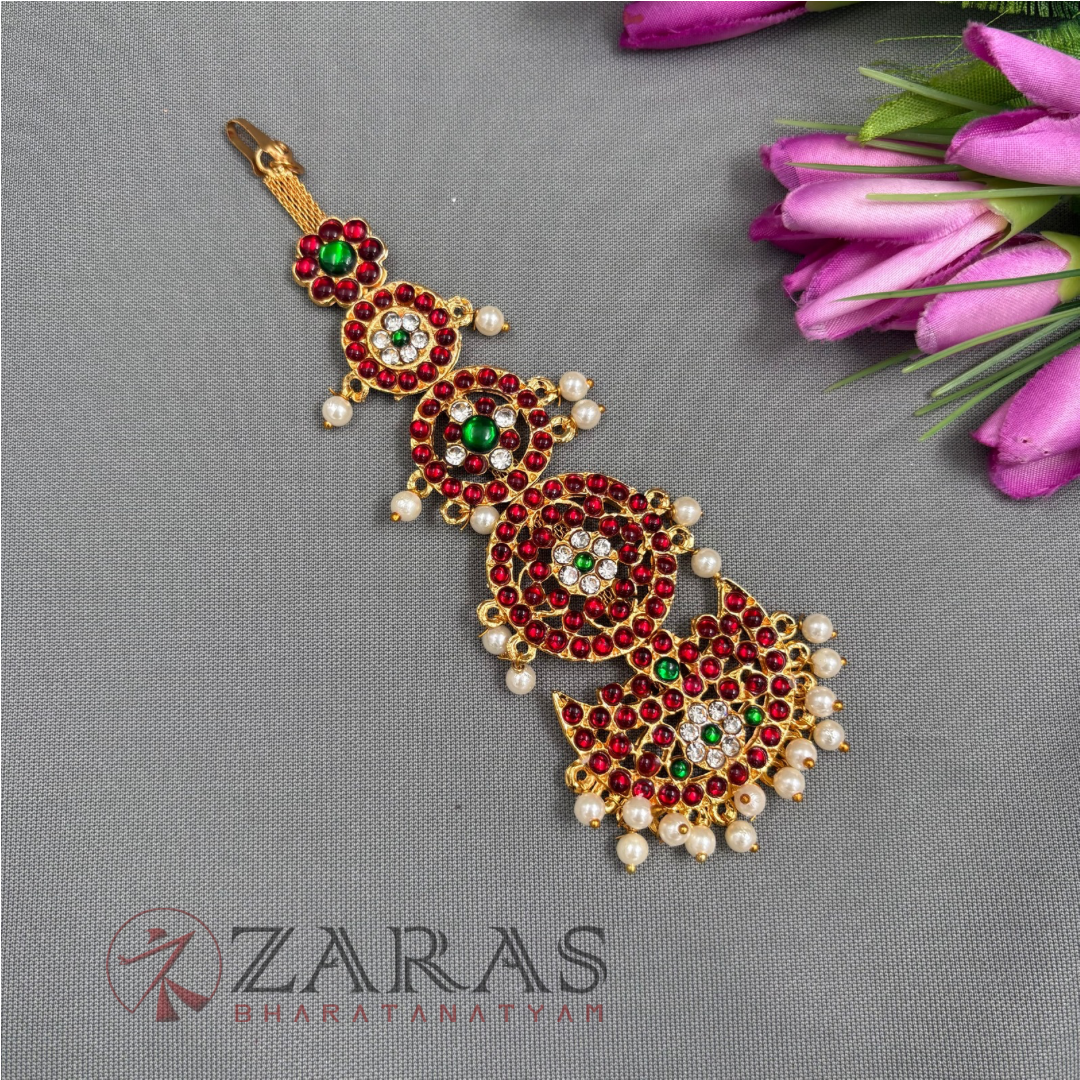 Bharatanatyam Dance Jewellery - 5 Step Round RG Kemp Netti Chutti