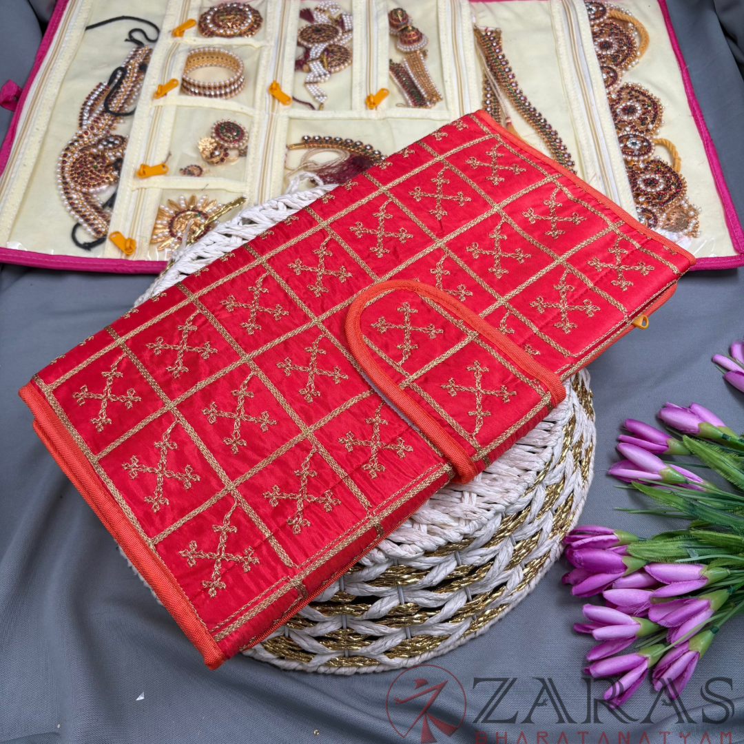 Bharatanatyam Dance Jewellery Bag / Organiser Foldable