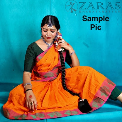 Ready-to-Wear Dance Practice Sarees – Single Piece (Without Blouse & Pant) Salangai Border