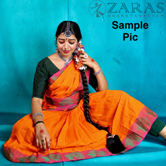 Ready-to-Wear Dance Practice Sarees – Single Piece (Without Blouse & Pant) Salangai Border