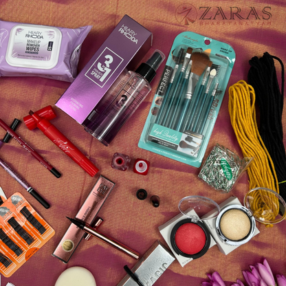 Bharatanatyam Dance Products - Makeup Kit (Set of 22 Pcs)