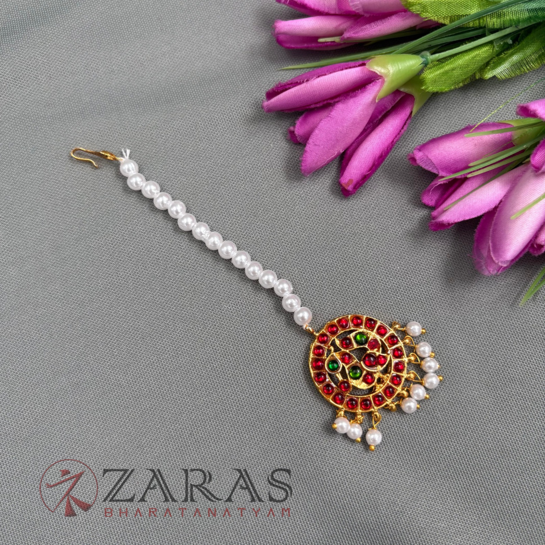 Bharatanatyam Dance Jewellery - 1 Line Peacock  RG Kemp Netti Chutti