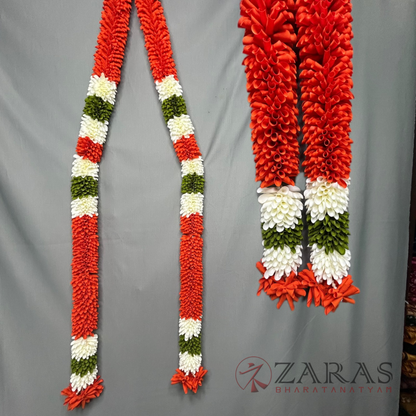 Bharatanatyam Dance Cloth Aandaal Maalai / Haaram – Mixed Colours (Each Side 1 meter / 40 inch Length)