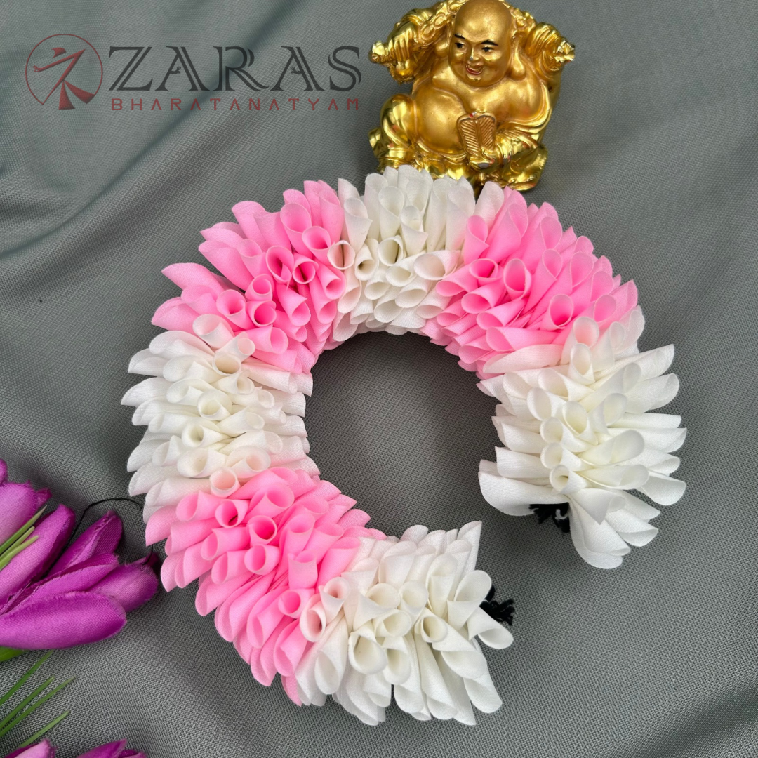 Bharatanatyam Dance Cloth Flower Round D Folded – Single (Mixed Colours)