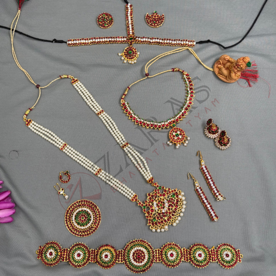 Bharatanatyam Dance Jewellery - S Manga Full Set RG Kemp CS