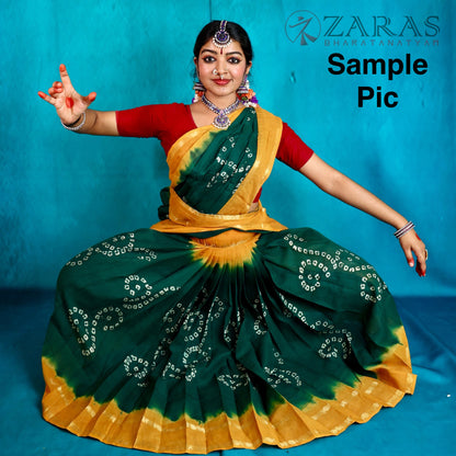 Ready-to-Wear Dance Practice Sarees – Single Piece (Without Blouse & Pant)Bandini