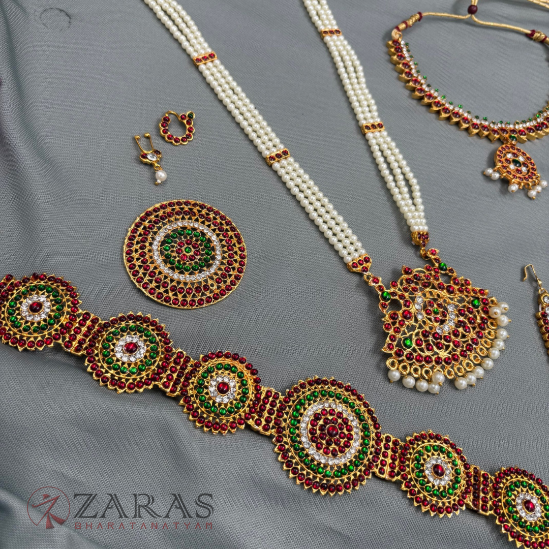 Bharatanatyam Dance Jewellery - S Manga Full Set RG Kemp CS
