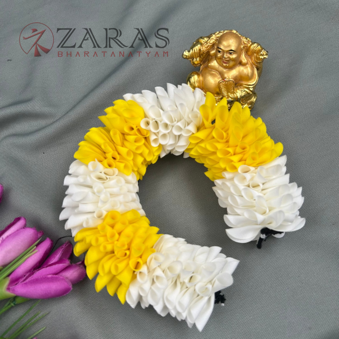 Bharatanatyam Dance Cloth Flower Round D Folded – Single (Mixed Colours)