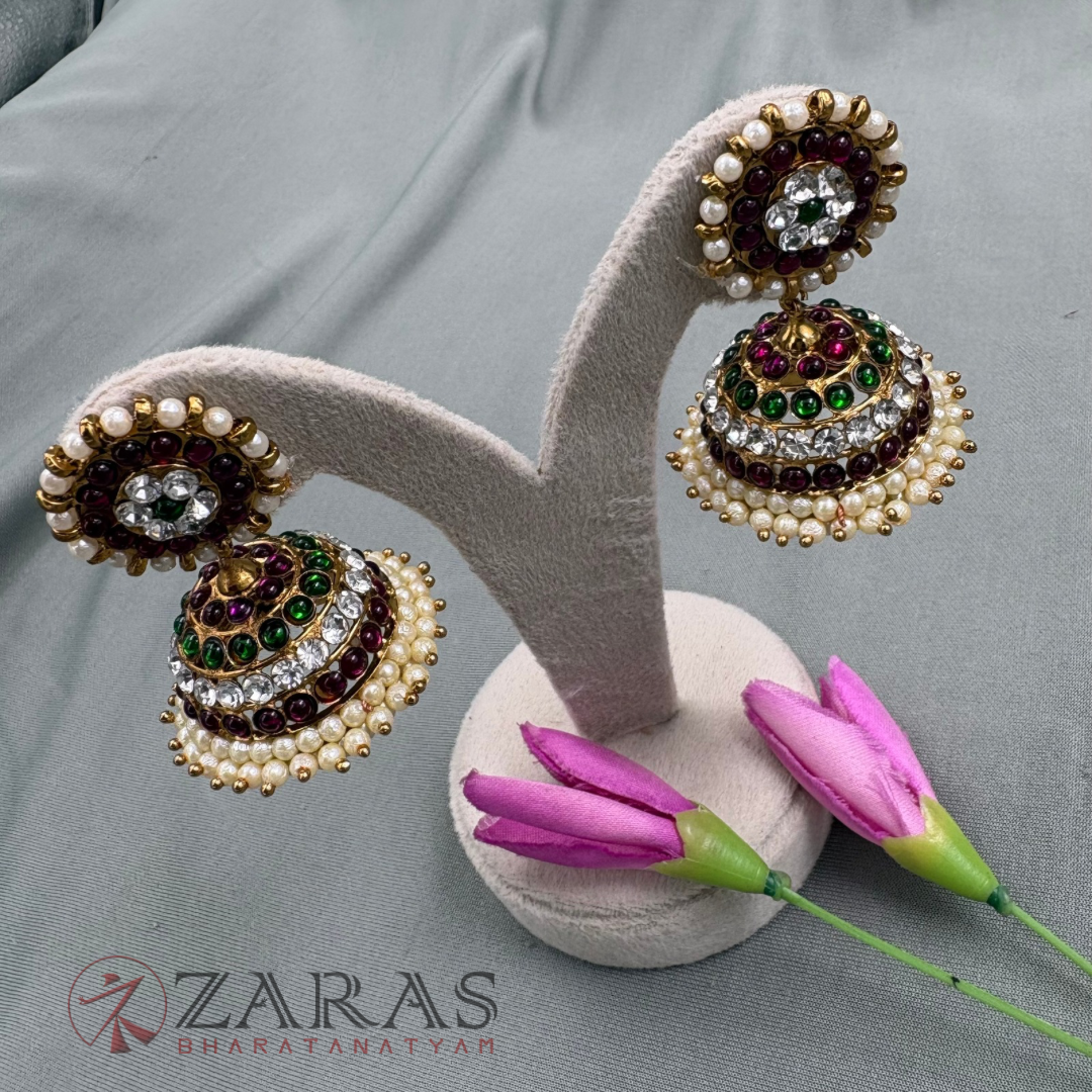 Bharatanatyam Dance Alankara Jewellery - 4L PG Kemp CS Jimiki with Kammal