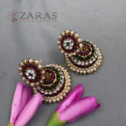 Bharatanatyam Dance Alankara Jewellery - 4L PG Kemp CS Jimiki with Kammal