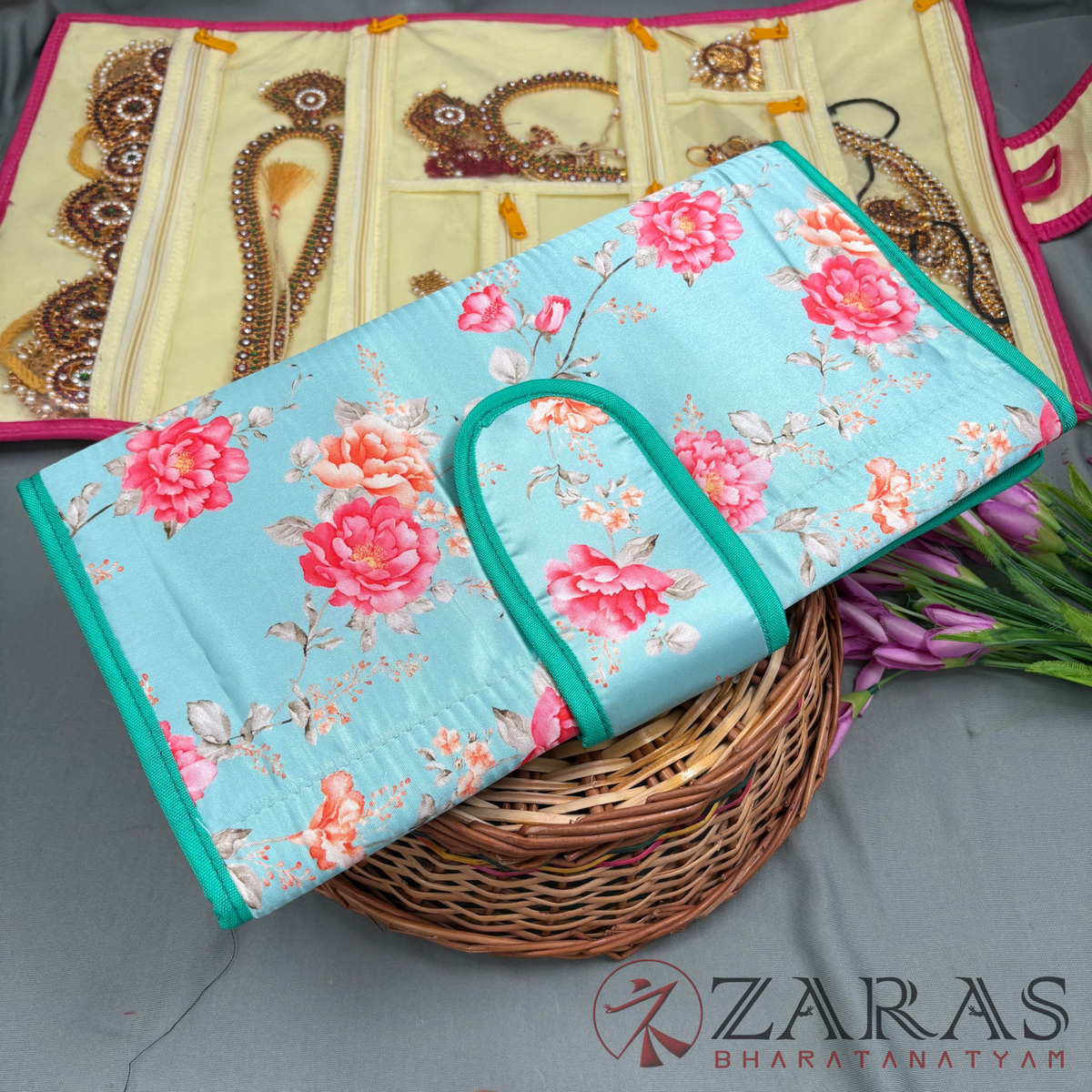 Bharatanatyam Dance Jewellery Bag / Organiser Foldable