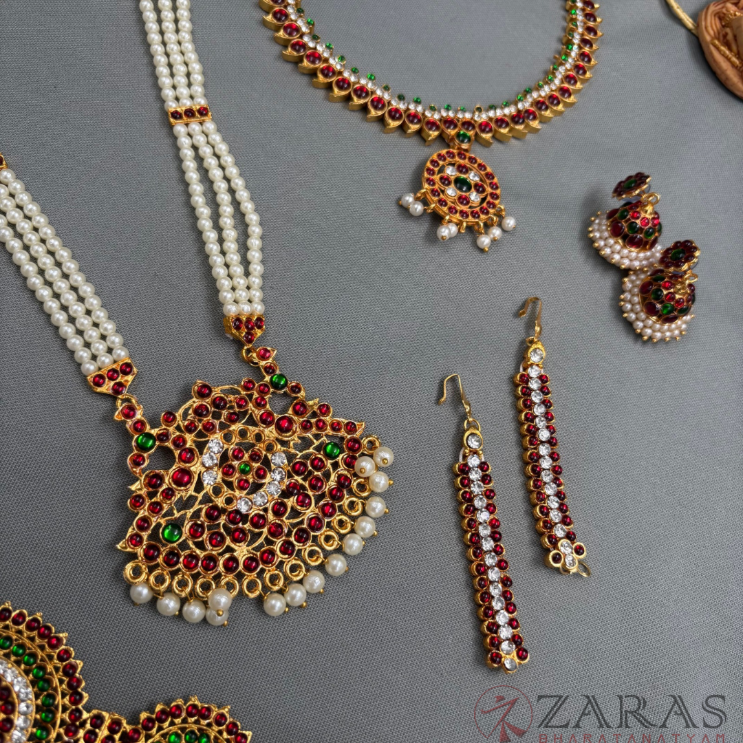 Bharatanatyam Dance Jewellery - S Manga Full Set RG Kemp CS