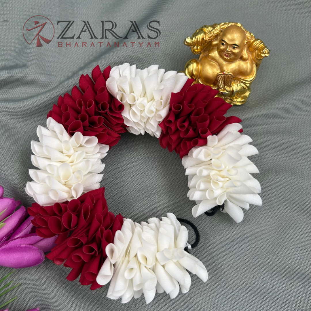 Bharatanatyam Dance Cloth Flower Round D Folded – Single (Mixed Colours)
