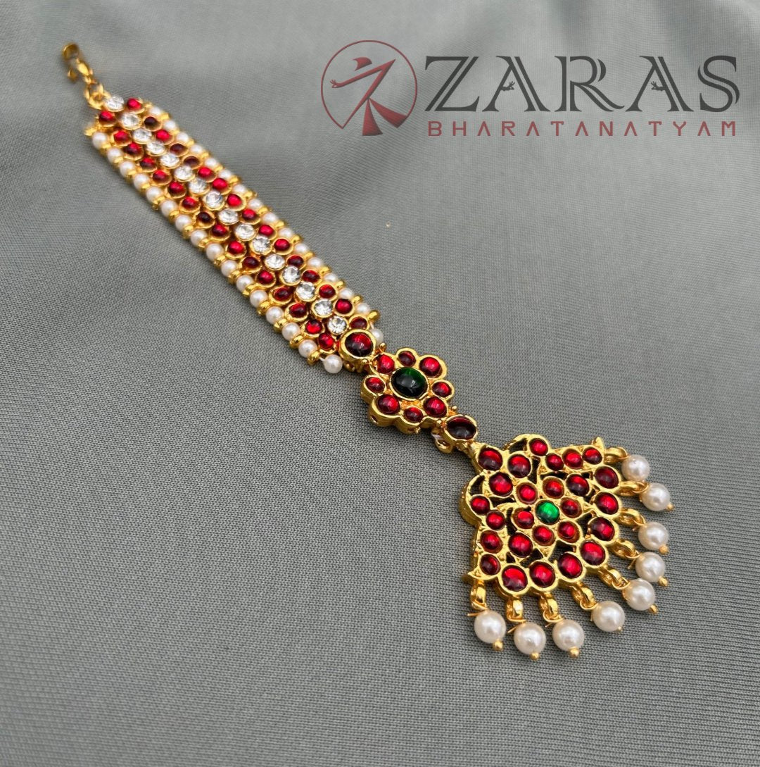 Bharatanatyam Dance Jewellery - Sow & Leaf Netti Chutti RG Kemp Beads image 1