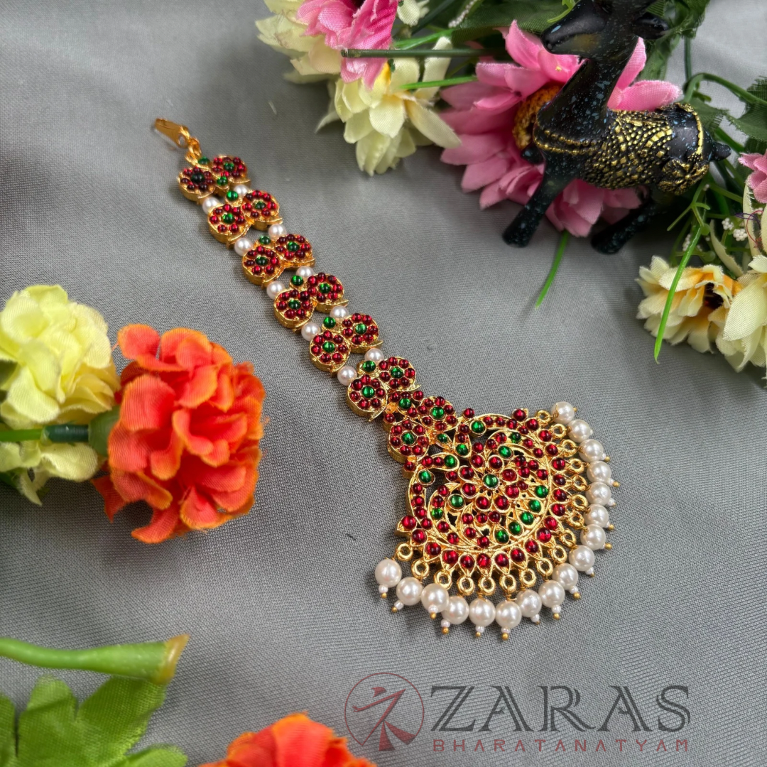 Bharatanatyam Dance Jewellery - D Manga RG Kemp Netti Chutti image 1