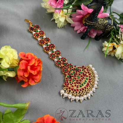 Bharatanatyam Dance Jewellery - D Manga RG Kemp Netti Chutti image 1