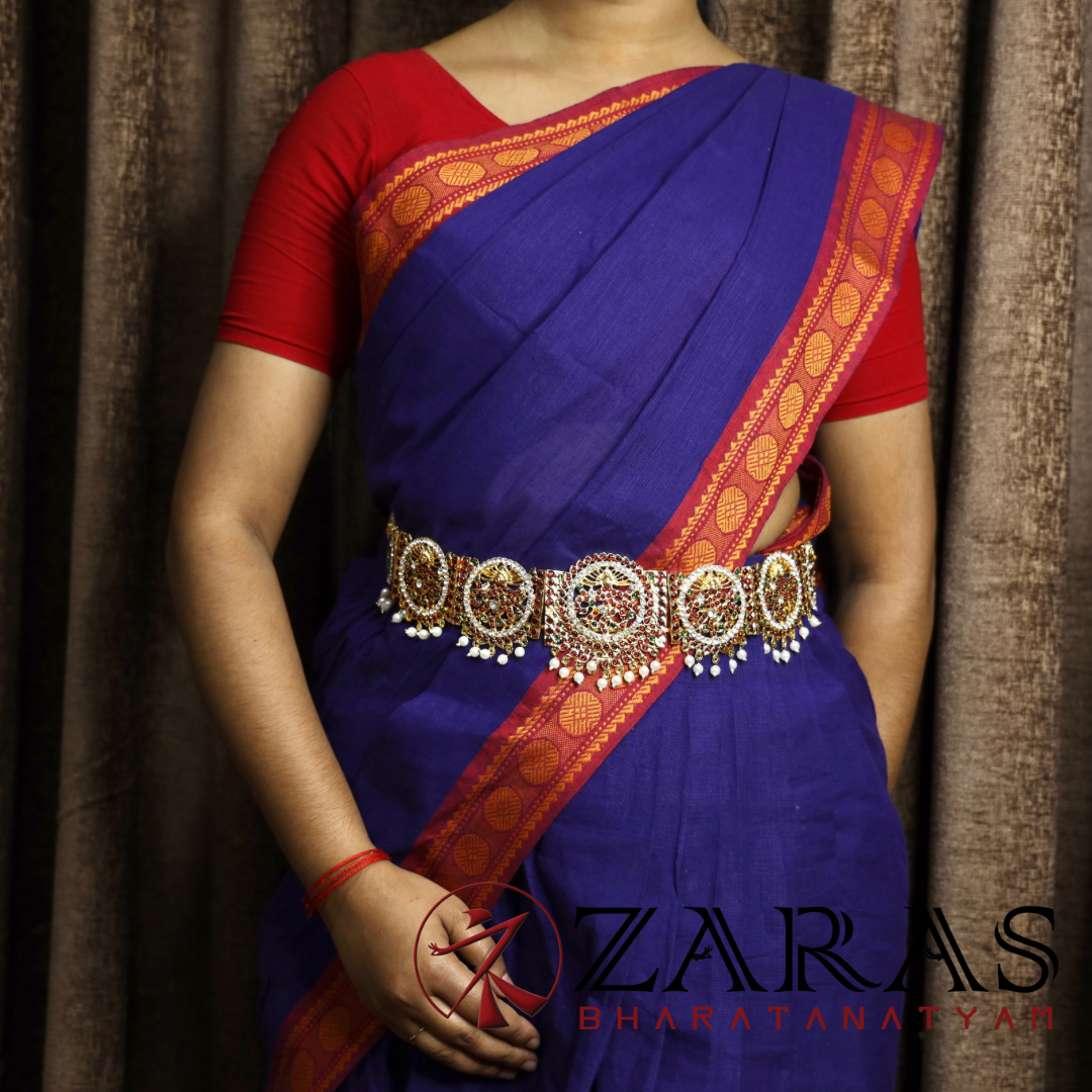 Bharatanatyam Dance Jewellery - Nadaraj RO Hip Belt RG CS Kemp (Ottiyanam) image 1