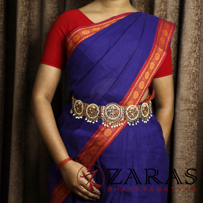 Bharatanatyam Dance Jewellery - Nadaraj RO Hip Belt RG CS Kemp (Ottiyanam) image 1