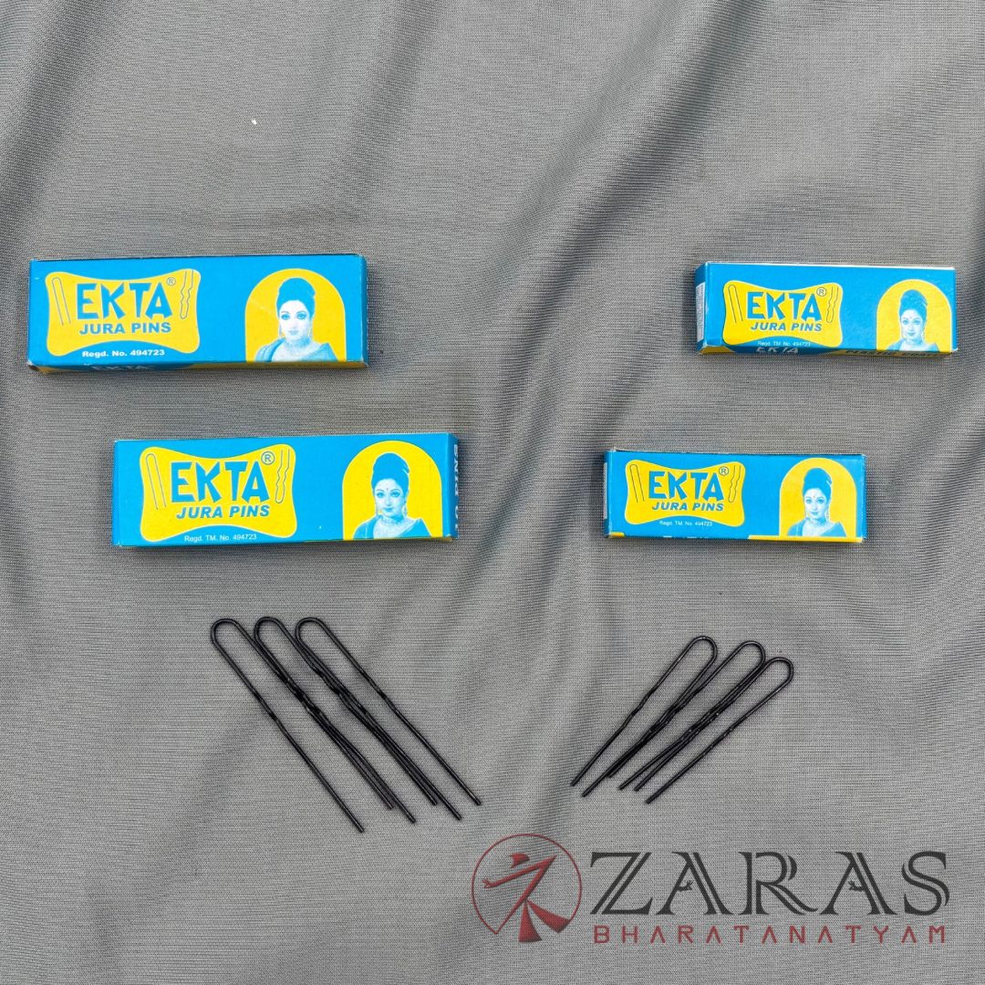 Bharatanatyam Dance Accessories - U Pins (Set of 4 Box) image 1