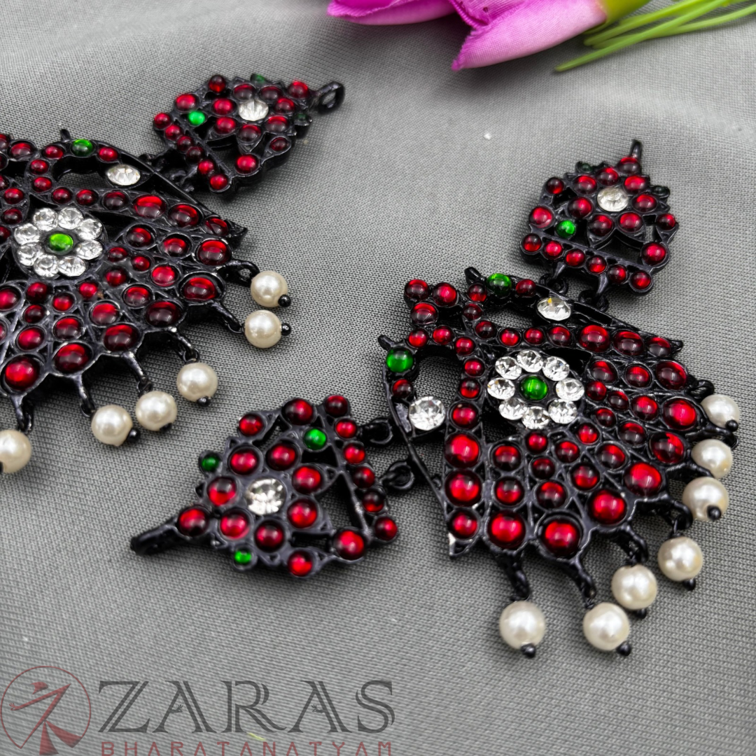 Bharatanatyam Dance Black Jewellery - Padak Pea RG Kemp Vangi / Baaju Bandh image 1