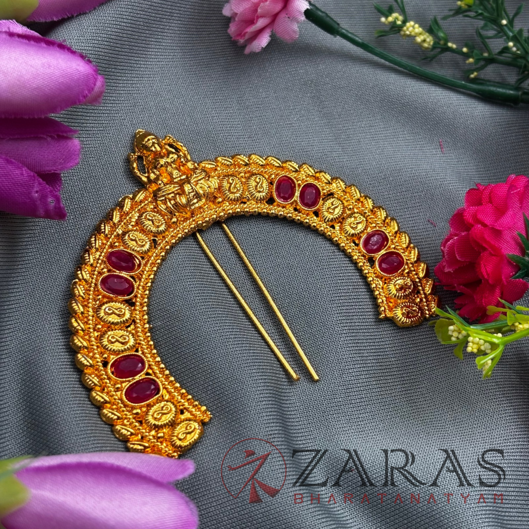 Bharatanatyam Dance Jewellery - Small Lakshmi Head Arch Kemp image 1