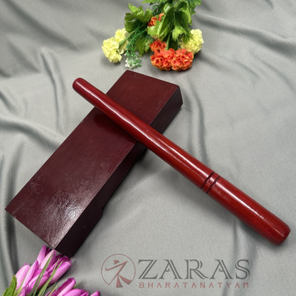 Bharatanatyam Dance Instruments - Thattu Manai Set / Thattu Kali POLISHED D Maroon image 0