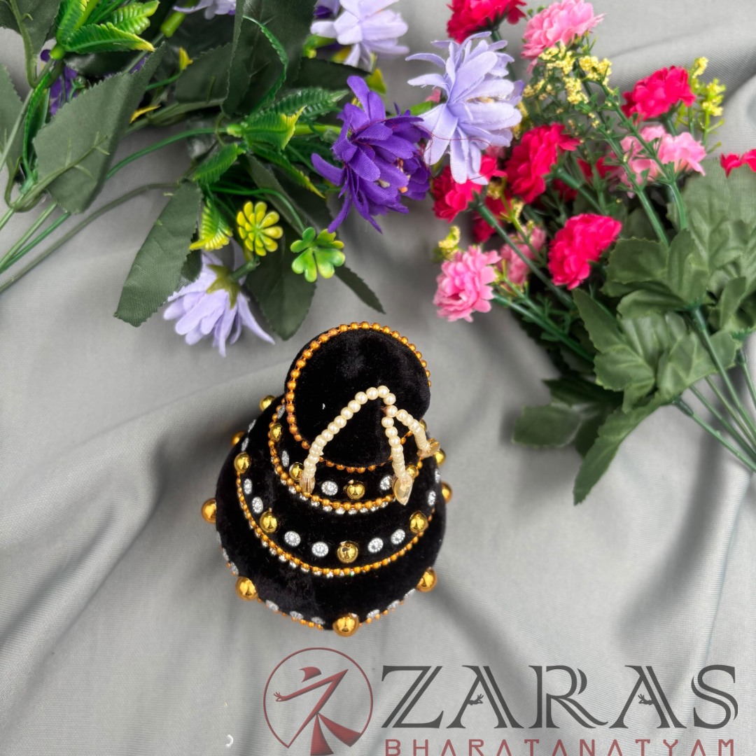 Bharatanatyam Dance Hair Accessories - Aandaal Kondai / Andavan Konda Pearls image 2