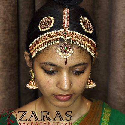 Bharatanatyam Dance Jewellery - Headset Round V CS Kemp image 1