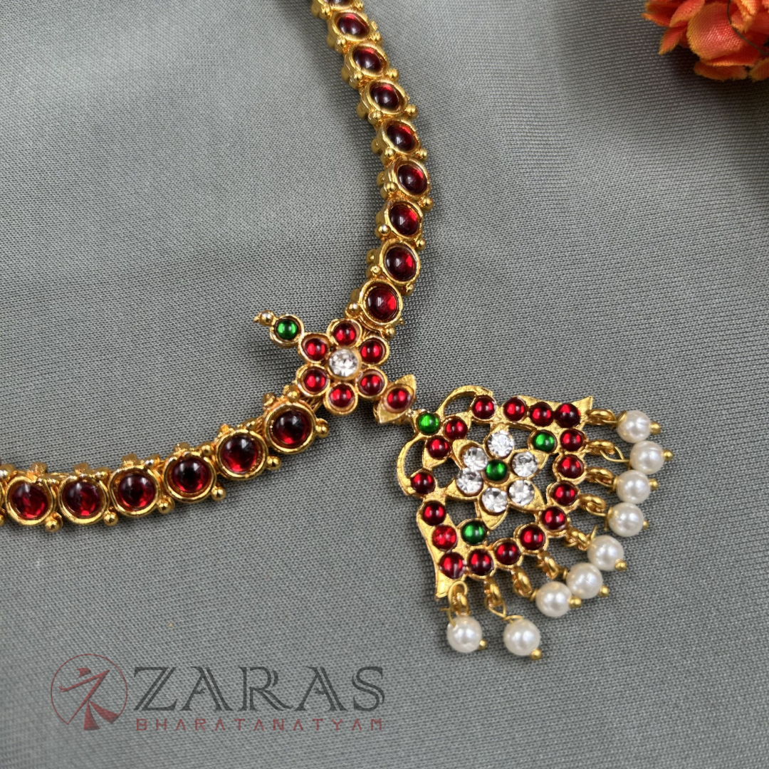 Bharatanatyam Dance Jewellery Necklace - 1L Attigai RG Kemp CS Beads image 0