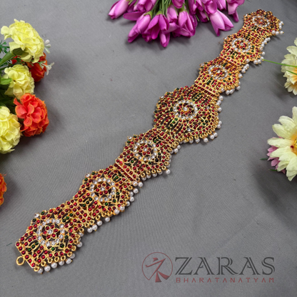 Bharatanatyam Dance Jewellery - Peacock Hip Belt RG Kemp CS (Ottiyanam) image 1