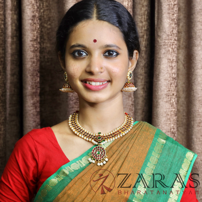 Bharatanatyam Dance Jewellery - Necklace Kemp RG Ro BL image 1