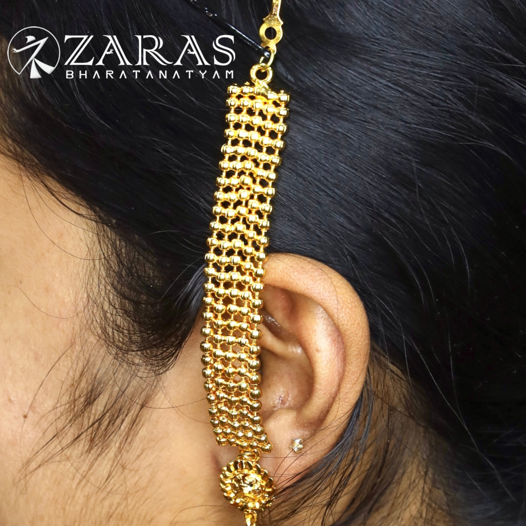 Bharatanatyam Dance Jewellery - Maatal Full Gold Balls image 0