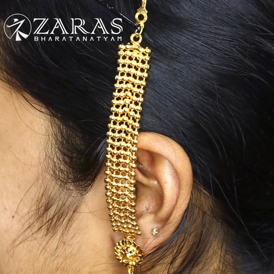 Bharatanatyam Dance Jewellery - Maatal Full Gold Balls image 0