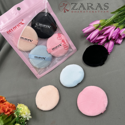 Bharatanatyam Dance Makeup Products - Soft Sponge (Set of 4 Pcs) Delofil Professional image 2