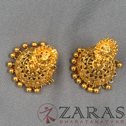 Bharatanatyam Dance Jewellery - Gold Jimiki with Kammal image 3