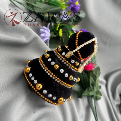 Bharatanatyam Dance Hair Accessories - Aandaal Kondai / Andavan Konda Pearls image 1