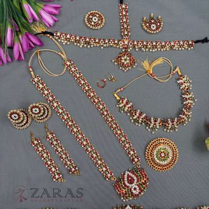 Bharatanatyam Dance Jewellery - Lotus Full Set RG Kemp image 1