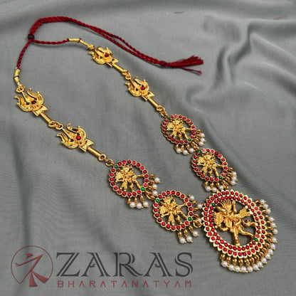 Bharatanatyam Dance Jewellery Haaram - Nadaraj with Sulam RG Kemp image 1