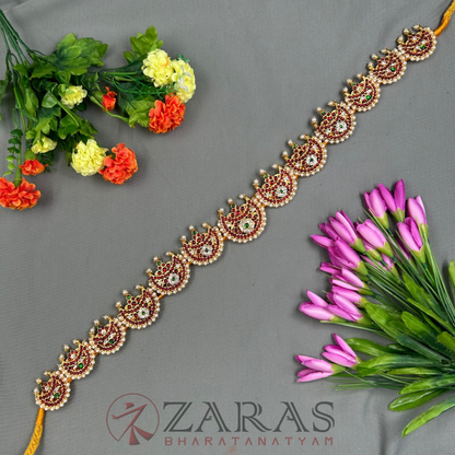 Bharatanatyam Dance Jewellery - Moon Hip Belt RG Kemp CS (Ottiyanam) image 0
