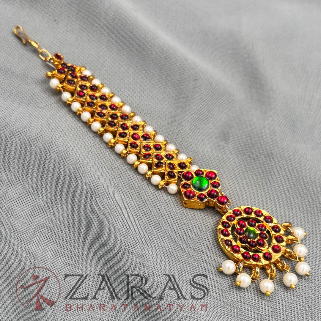 Bharatanatyam Dance Jewellery - Round & V RG Kemp Netti Chutti image 3