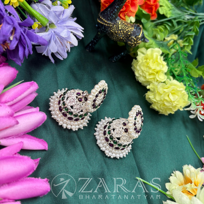 Bharatanatyam Dance Jewellery Silver - 4 Line Jimiki PG Kemp CS image 0