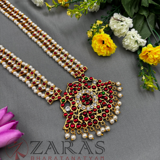 Bharatanatyam Dance Jewellery - Haaram V & Padak Beads RG Kemp image 0
