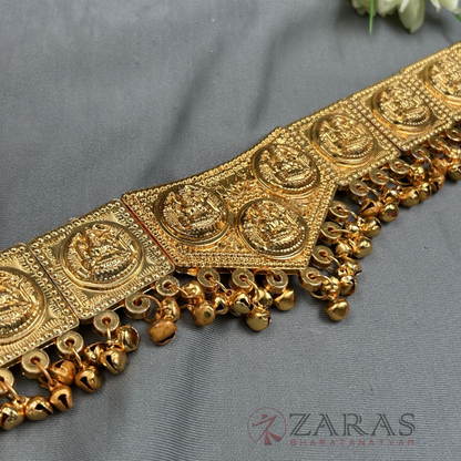 Bharatanatyam Dance Jewellery - V & Lakshmi Hip Belt (Ottiyanam)Small image 2