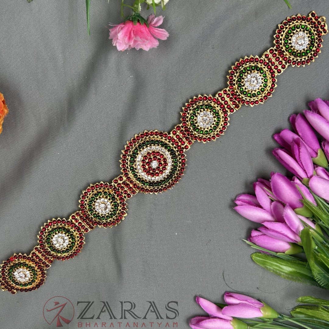 Bharatanatyam Dance Jewellery - Round Hip Belt RG Kemp CS (Ottiyanam) image 0