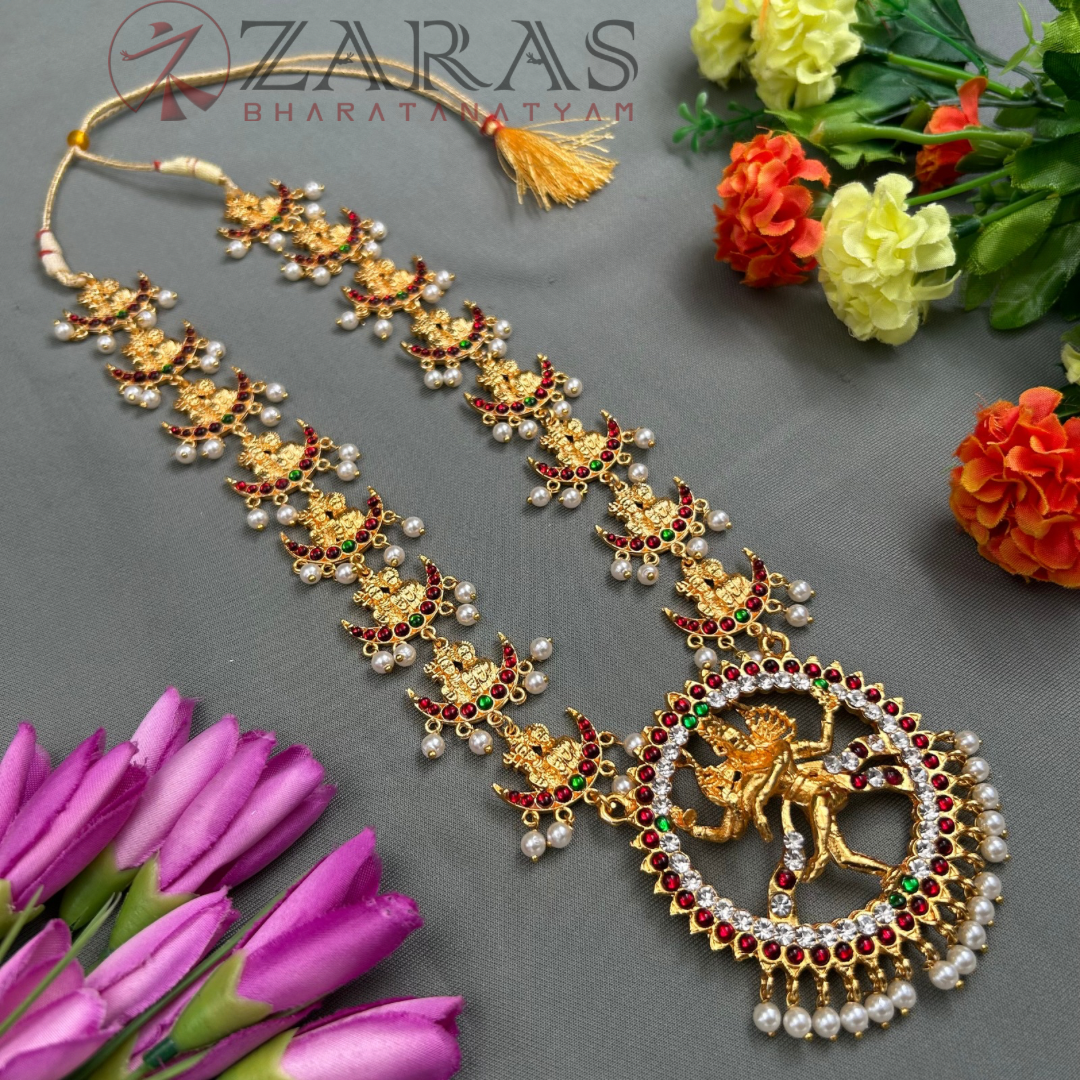 Bharatanatyam Dance Jewellery - Nadaraj & Sivan RG Kemp Maalai / Haaram image 1