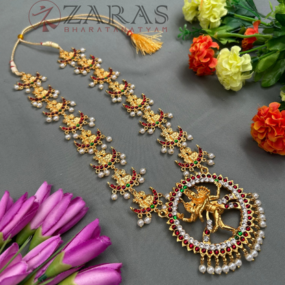 Bharatanatyam Dance Jewellery - Nadaraj & Sivan RG Kemp Maalai / Haaram image 1