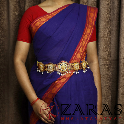 Bharatanatyam Dance Jewellery - Lakshmi RS Hip Belt Kemp CS (Ottiyanam) image 1