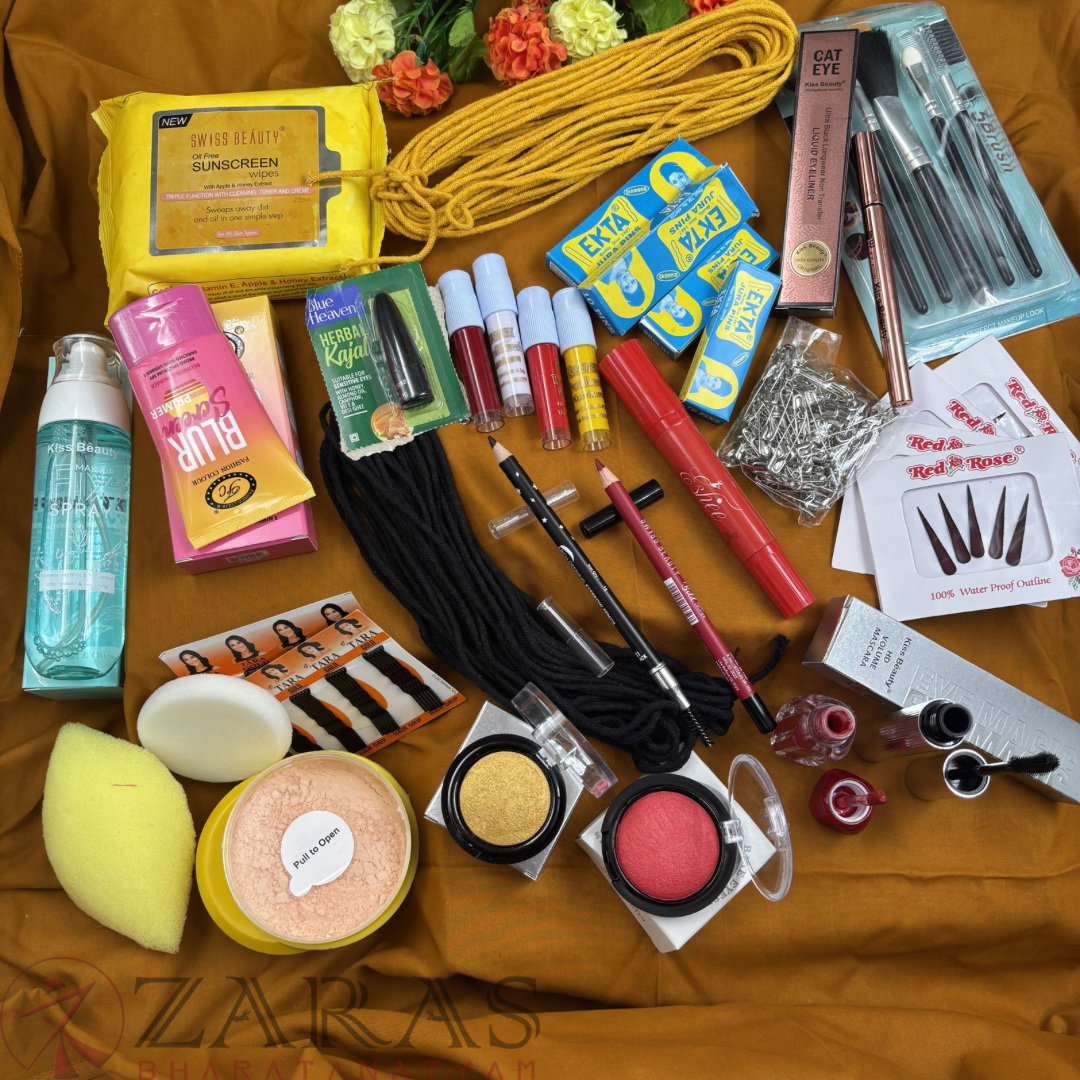 Bharatanatyam Dance Products - Makeup Kit (Set of 22 Pcs) image 0
